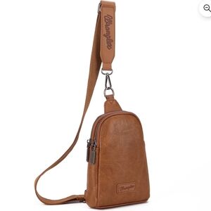 Wrangler Tan Leather Belt Bag